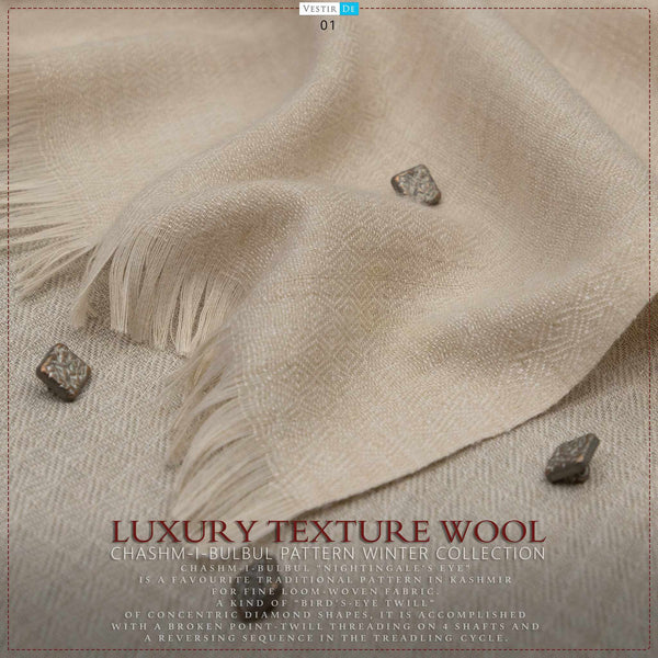 Luxury Texture Wool [Chashm-I-Bulbul Pattern]