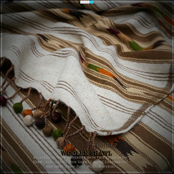 Loohi Sheep Woolen Shawl-26