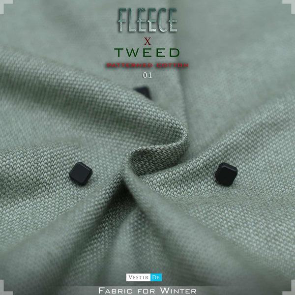 Fleece X Tweed Pattern Cotton