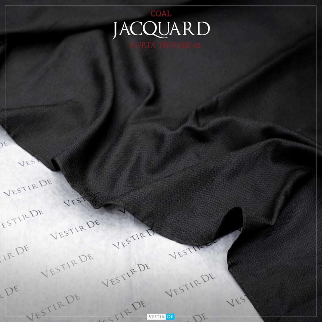 Coal Unstitched Jacquard Kurta Trouser