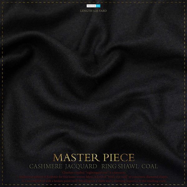 Master Piece Cashmere Jacquard Ring Shawl