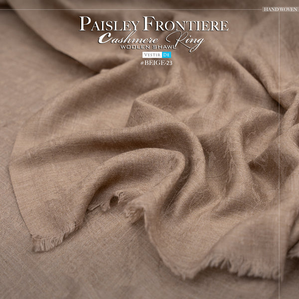 Paisley Frontiere Cashmere Ring Woolen Shawl 23