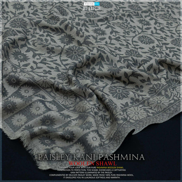 Paisley Kani Pashmina Woolen Shawl