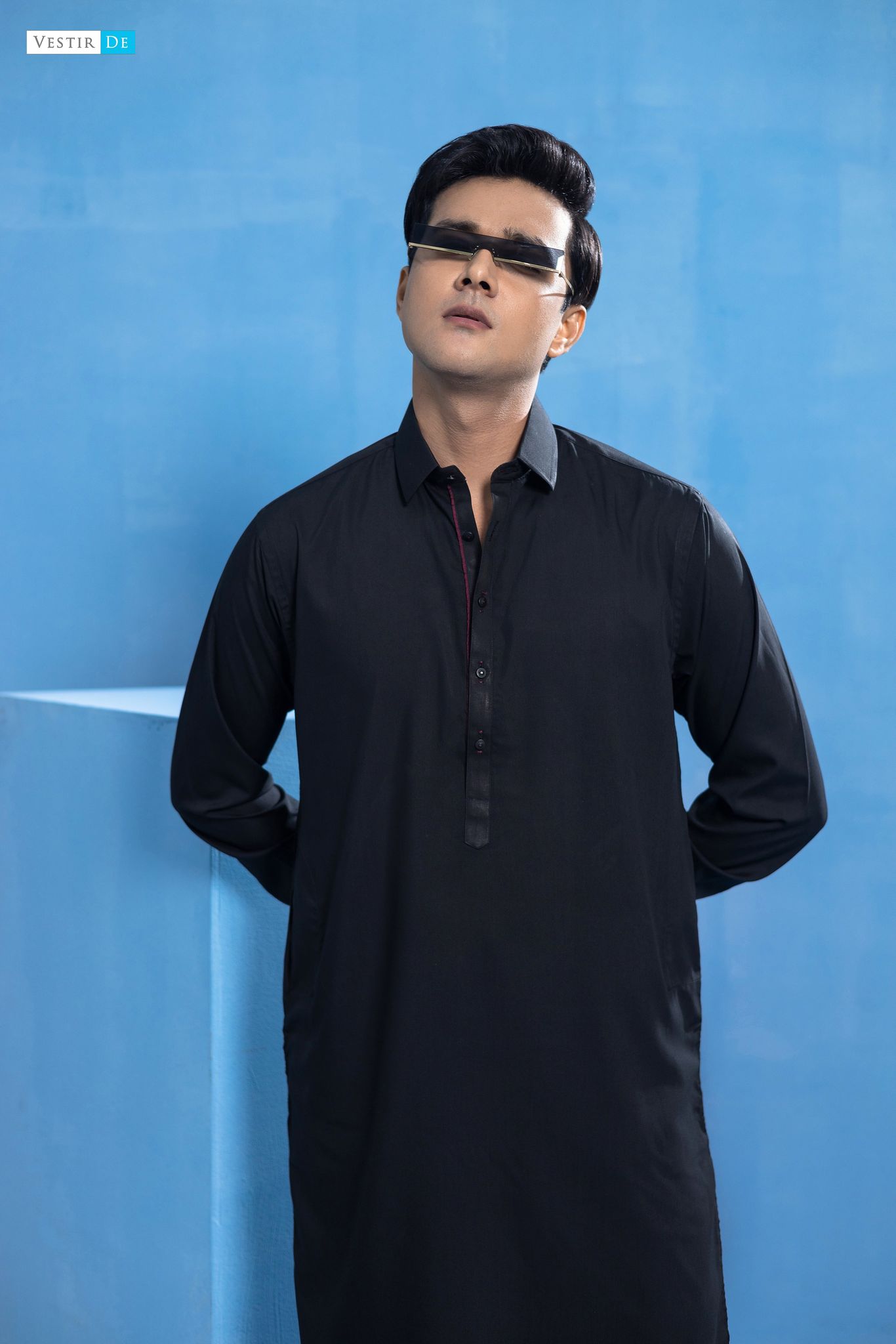 SKC 23-06 Black Shirt Collor Shalwar Kameez