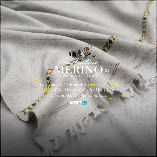 Buy Australian Merino Lamb Wool Shawl – 24 | Vestir De
