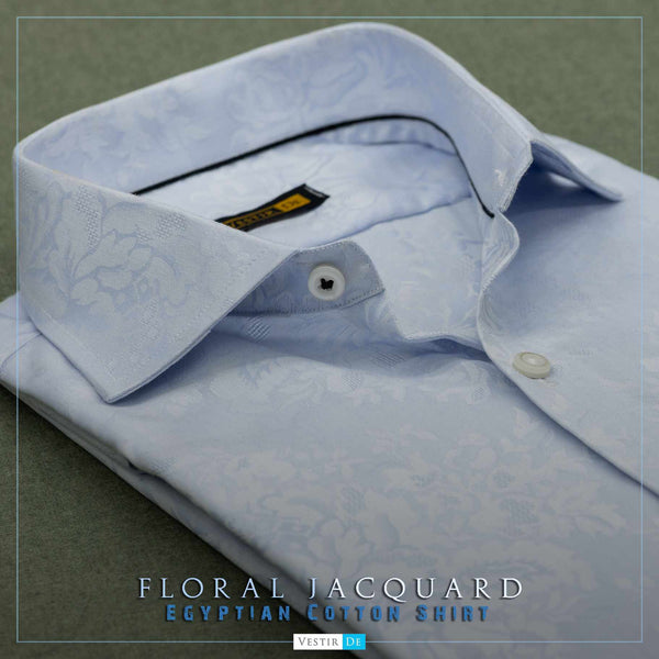 Buy Men’s Floral Jacquard Dress Shirt – VESTIR DE	