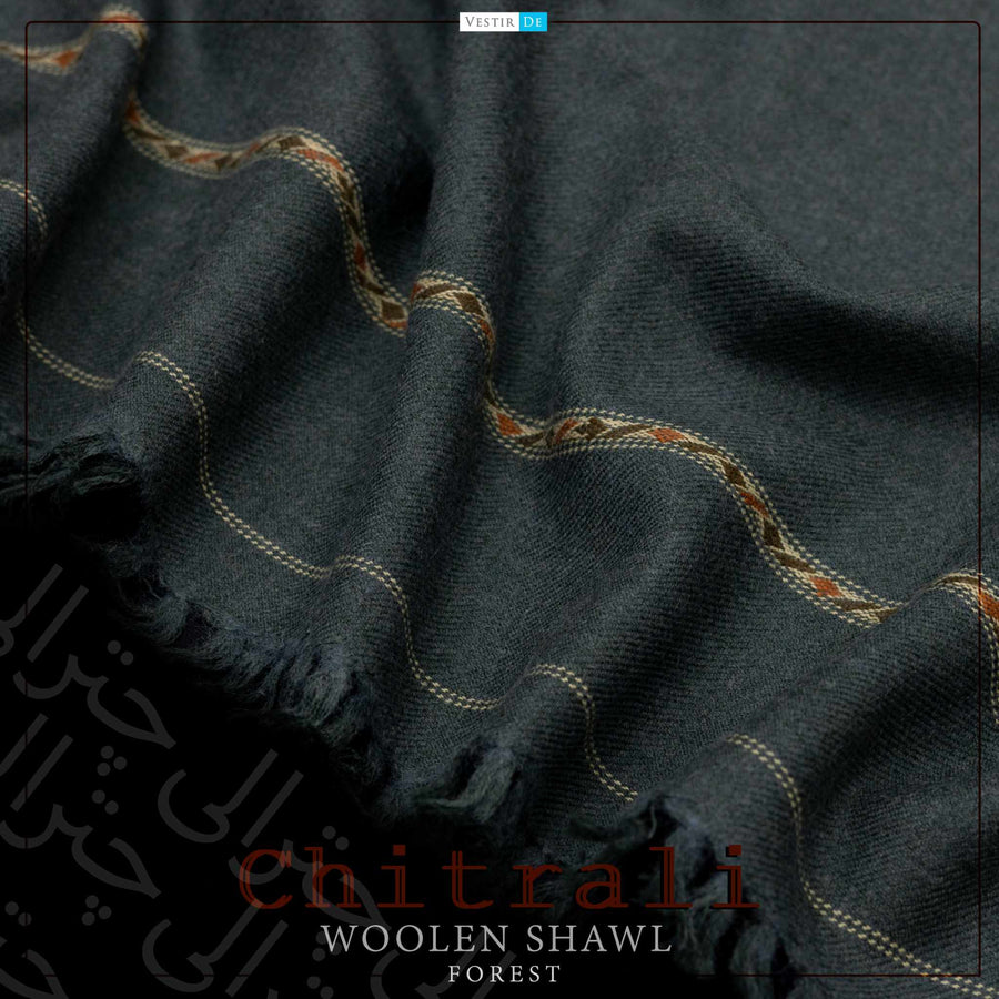 Buy forest Chitrali Woolen Shawl 2024 Online Pakistan | Vestir De