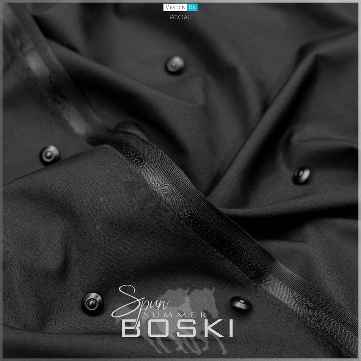 coal color Spun Summer Boski Fabric Online