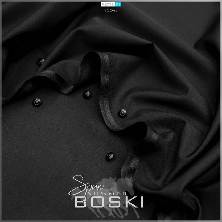 coal color Spun Summer Boski Fabric 
