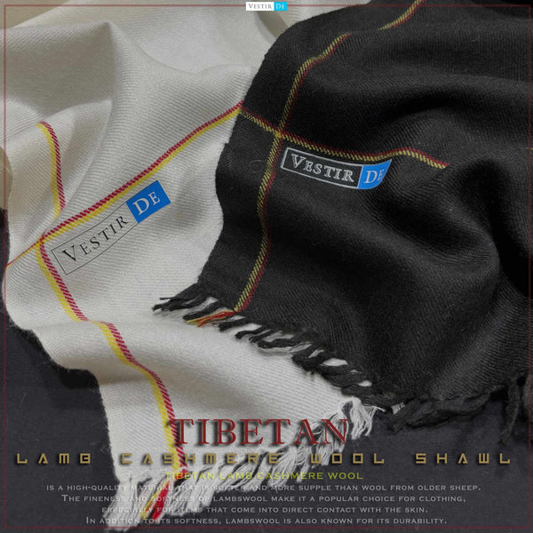 Tibetan Lamb Cashmere Wool Shawl 25