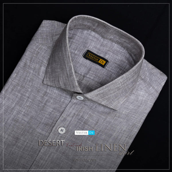 Desert Textured Irish Linen Shirt
