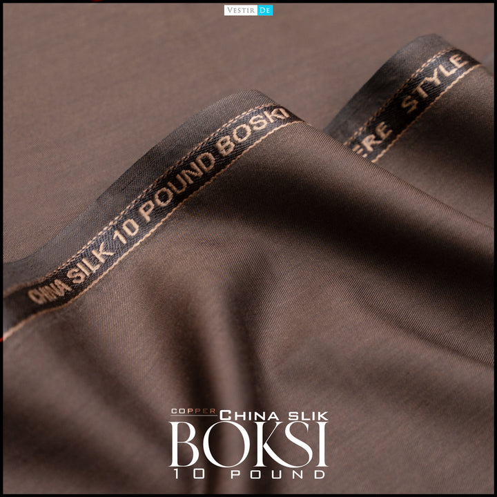 copper color China Silk Boski 10 Pound Fabric
