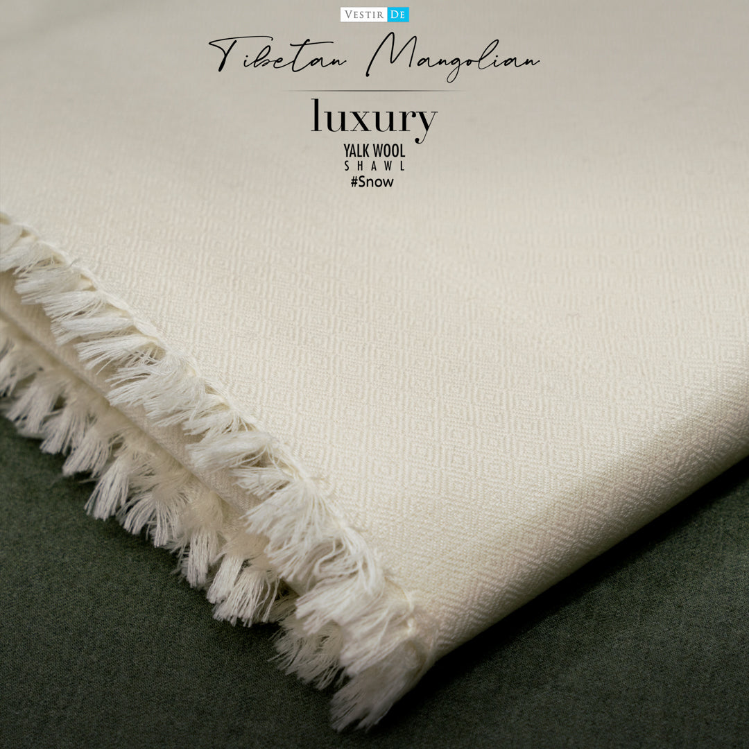 Tibetan Mangolian Luxury Yalk Wool Snow Shawl