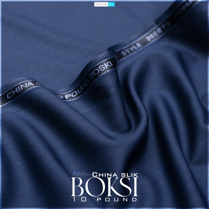 royal blue China Silk Boski 10 Pound Fabric