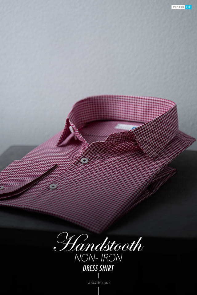 Handstooth Non- Iron Dress Shirt 2