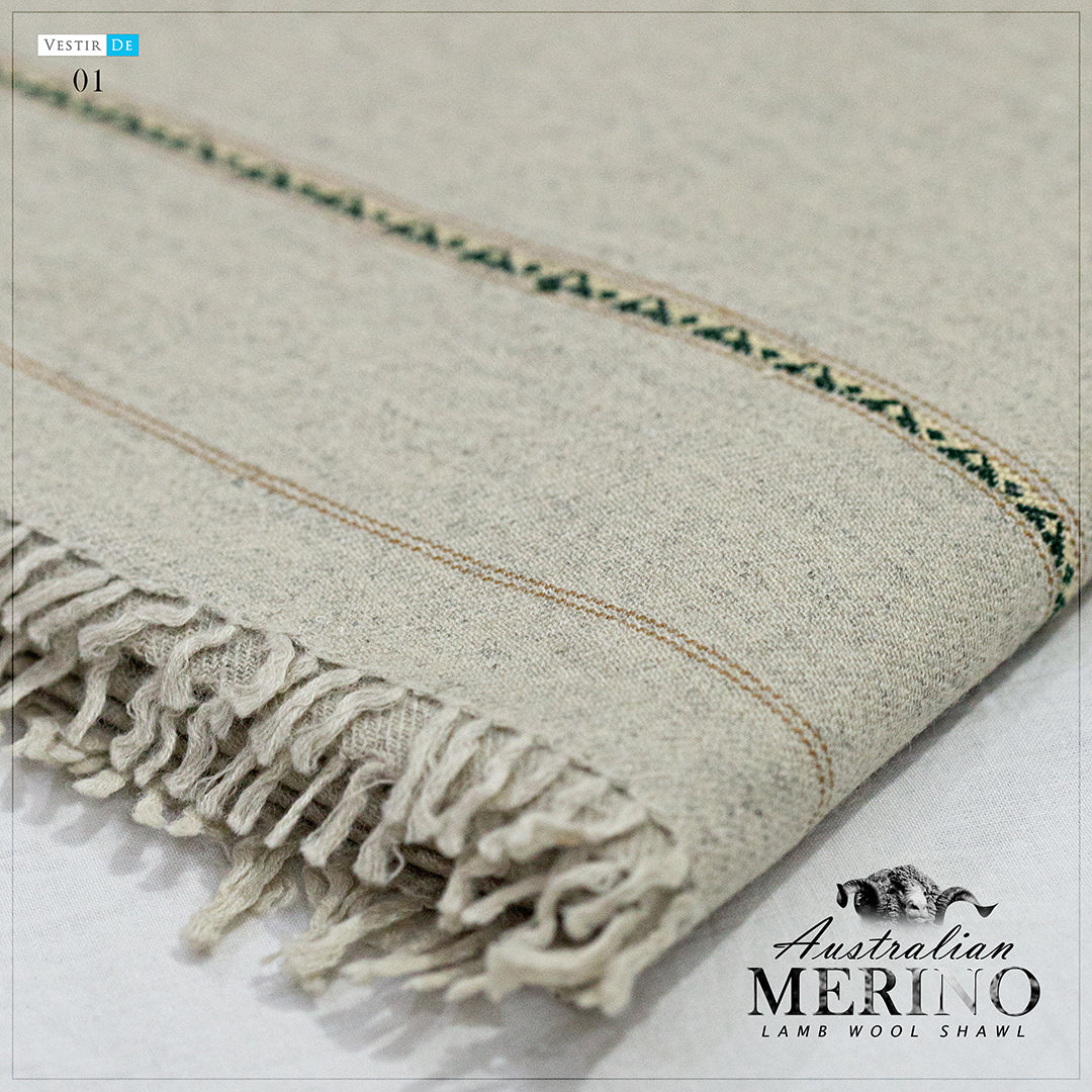 Australian Merino Lamb Wool Shawl 2021-22