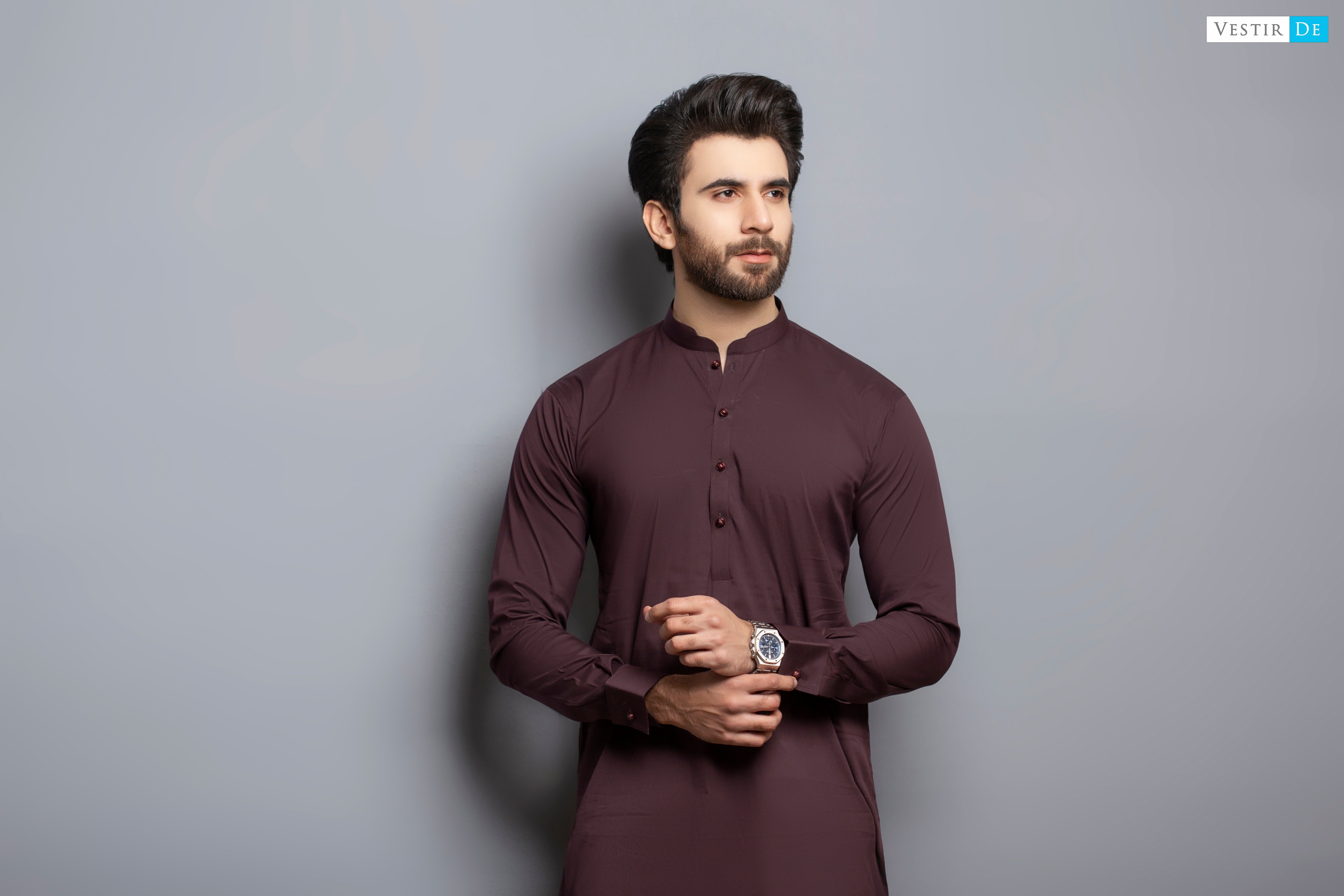 Choco Rust Kurta Trouser - Vestir De