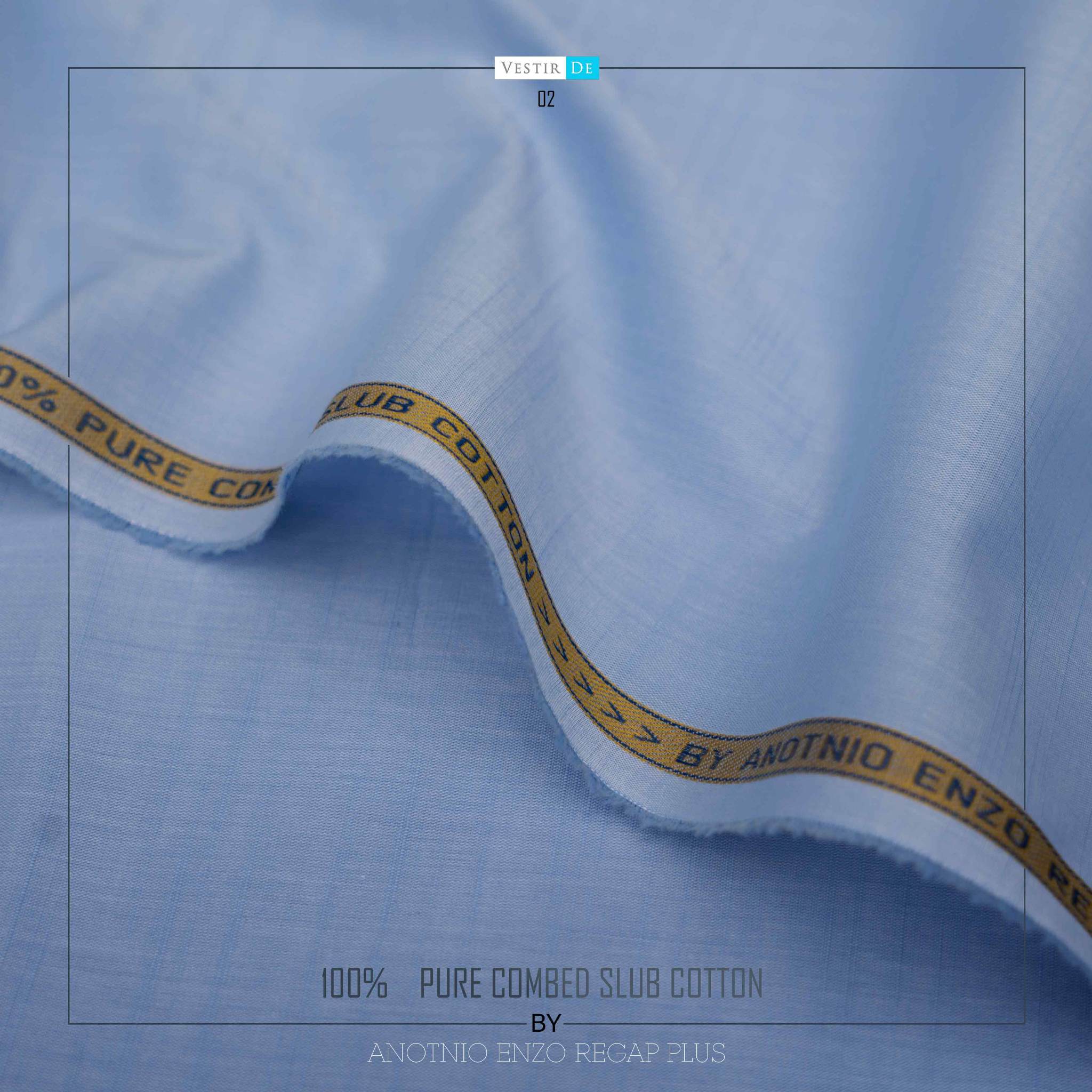 Pure Combed Slub Cotton X Anotnio Enzo Regap Plus