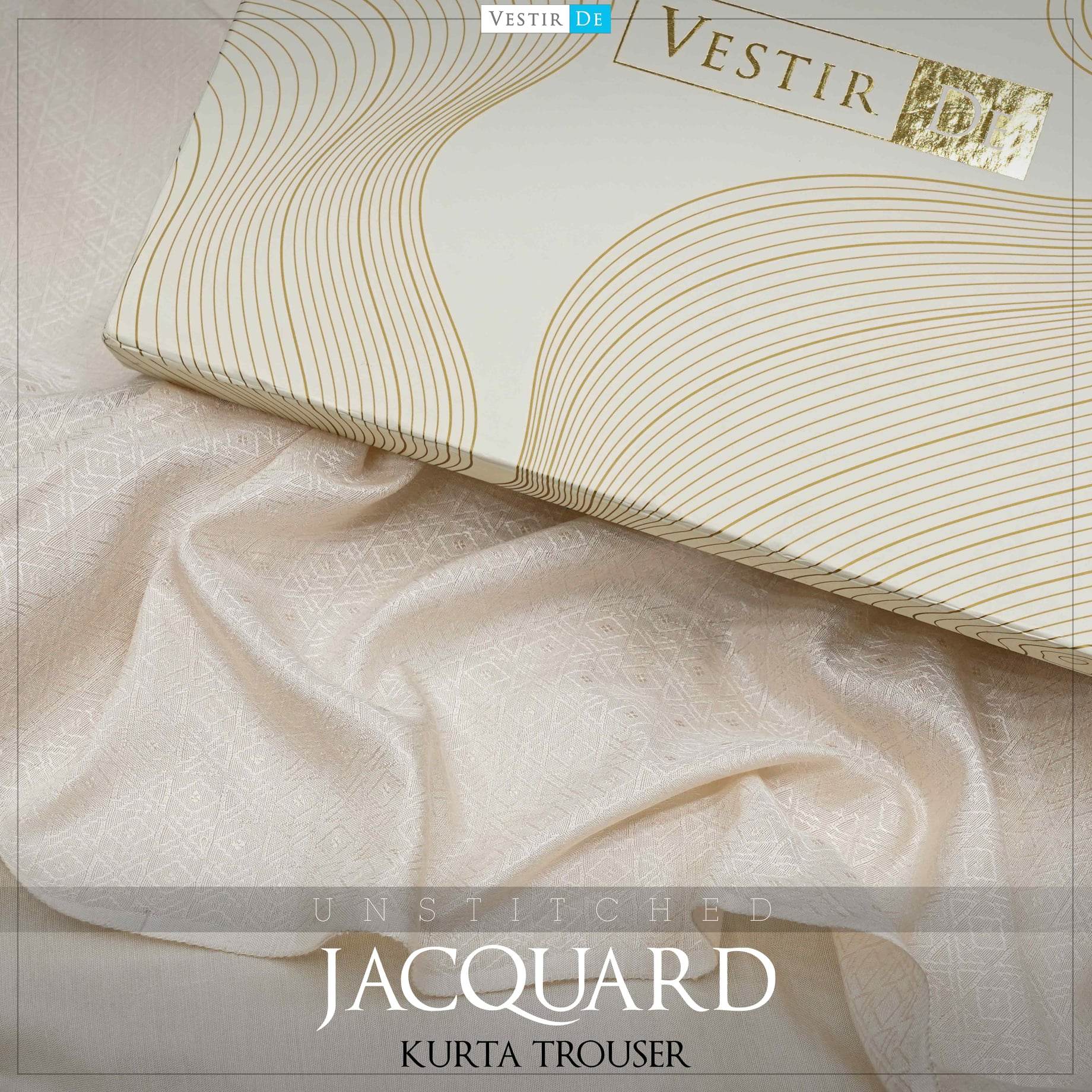 Unstitched Jacquard Kurta Trouser