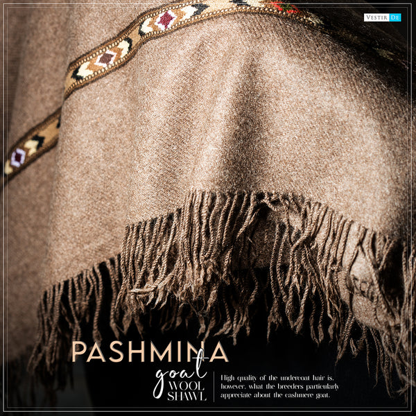 Buy High-Quality Pashmina Goat Wool Shawl - Vestir de