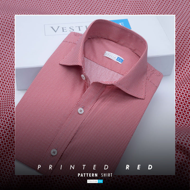 Buy Men’s Printed Red Pattern Shirt – VESTIR DE
