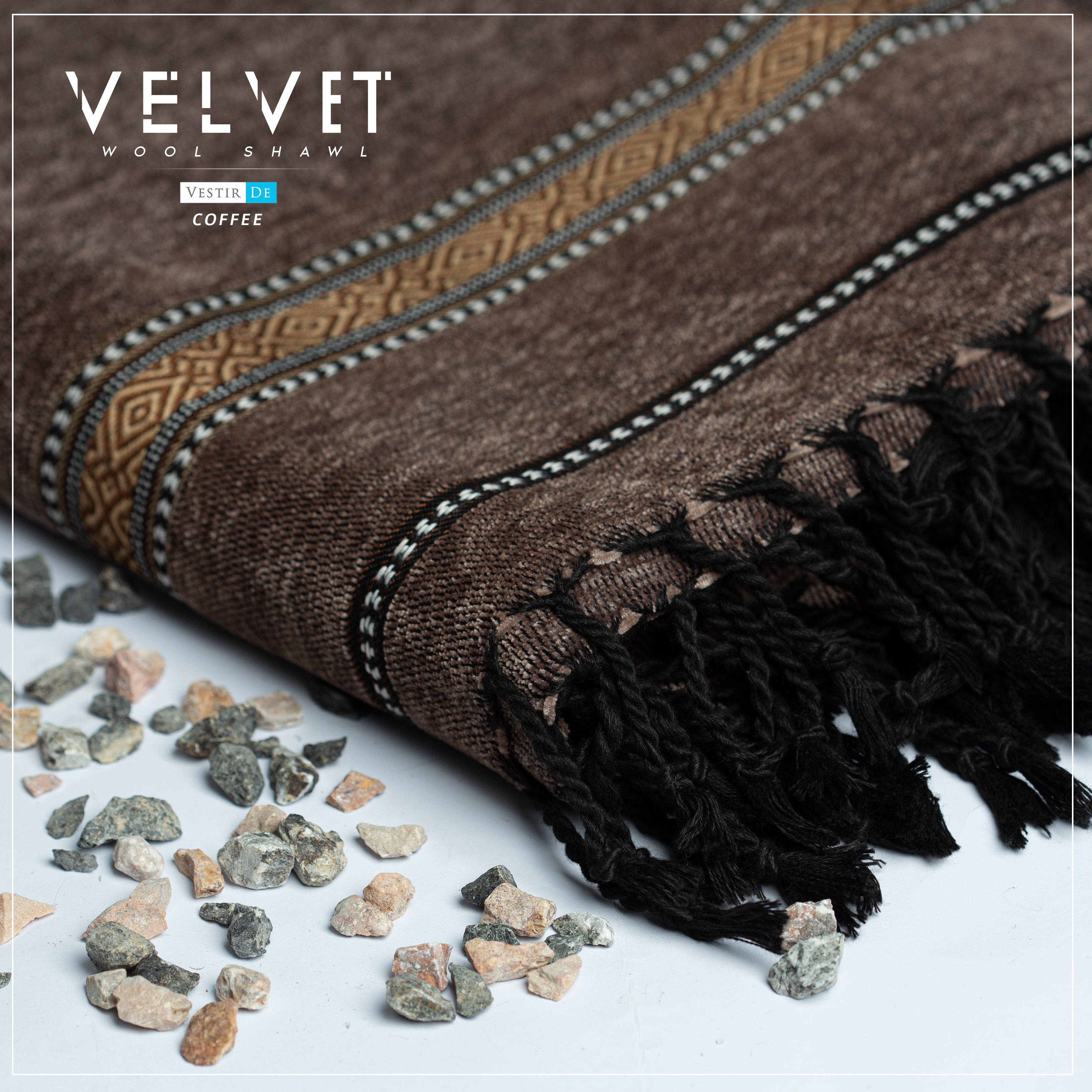 Velvet Wool Shawl - Vestir De