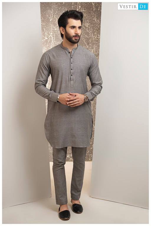 Grey Kurta Trouser - Vestir De