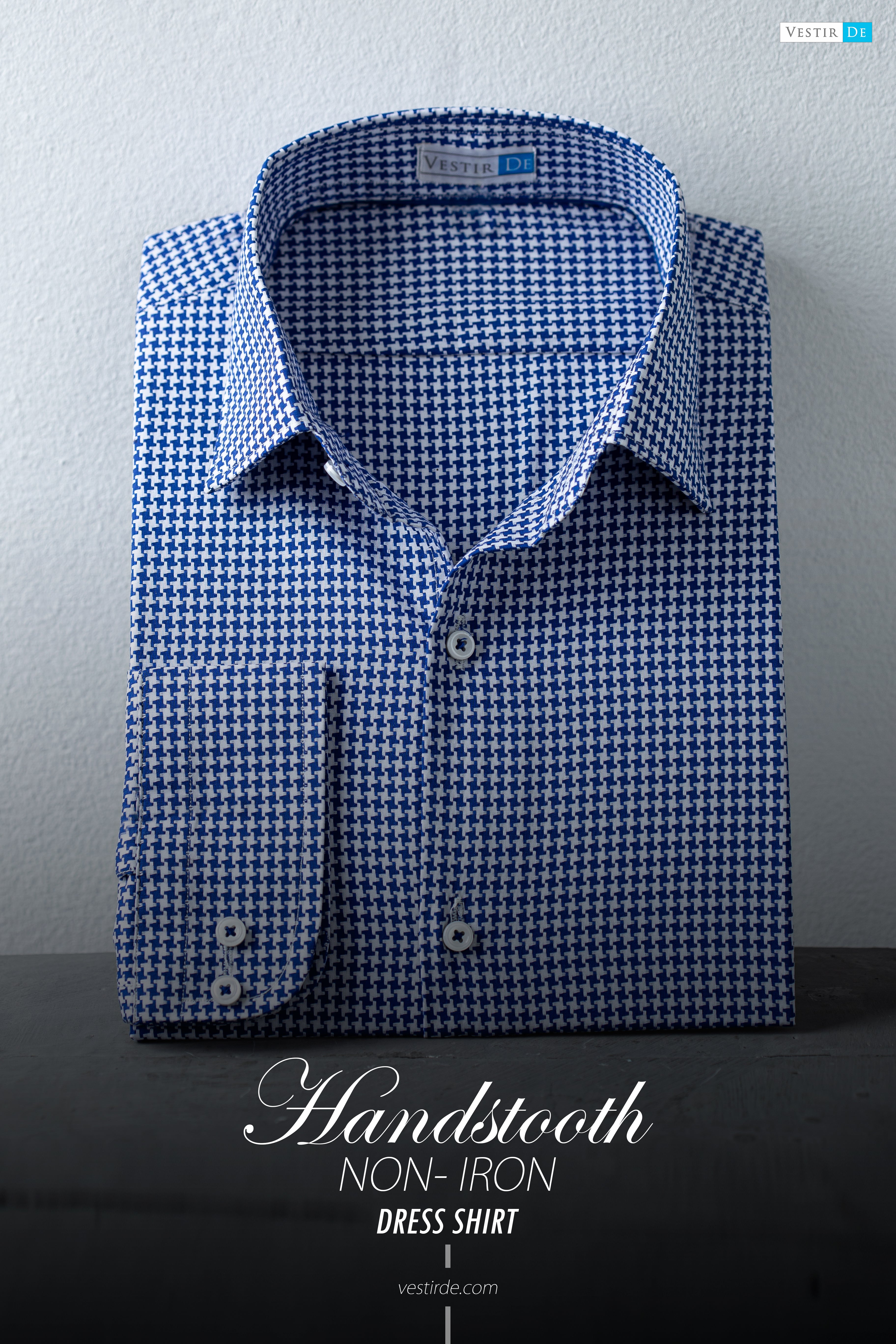 Handstooth Non- Iron Dress Shirt