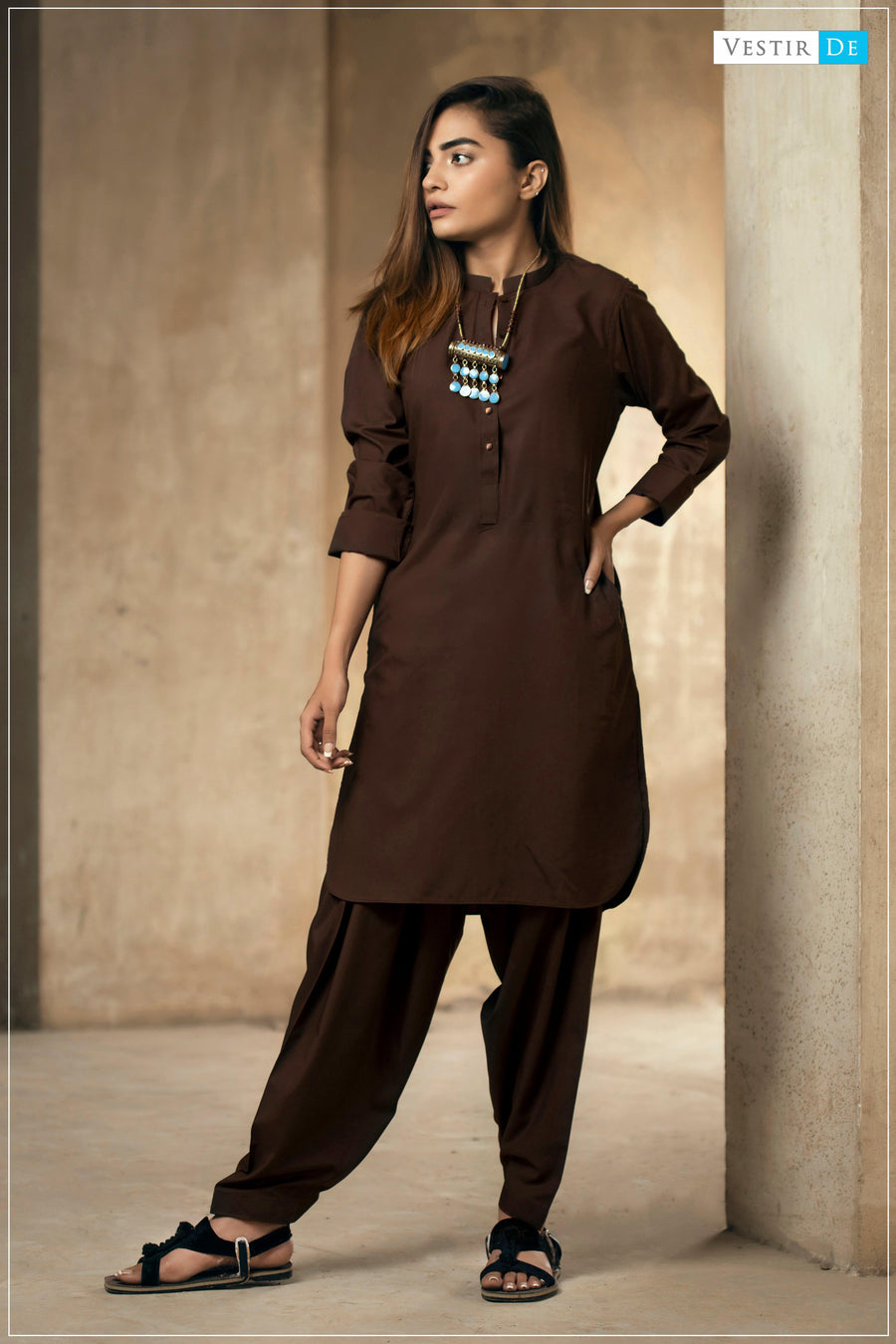 Choco Shalwar Kameez - Vestir De