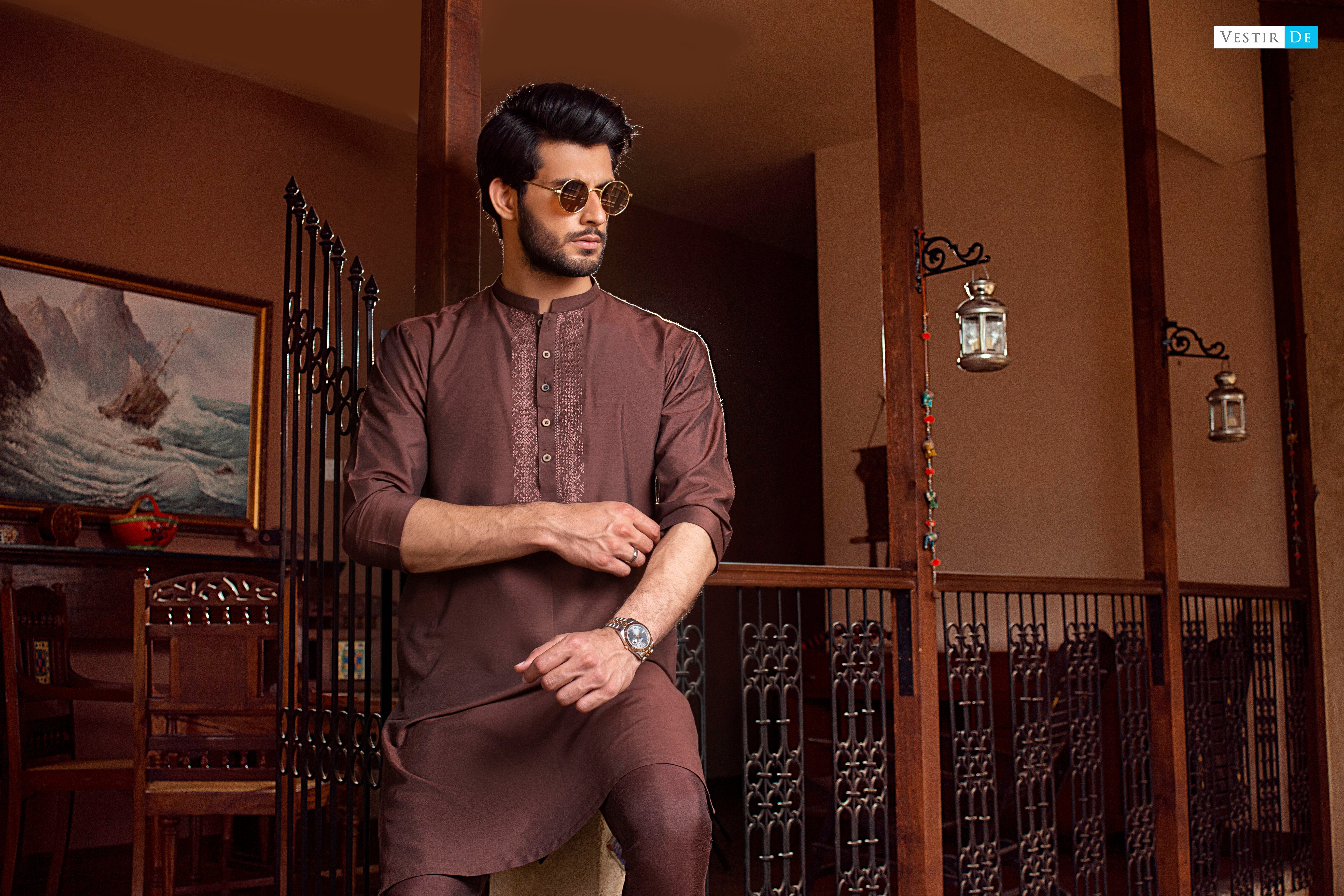 17 Choco Embroidery Kurta With Trouser