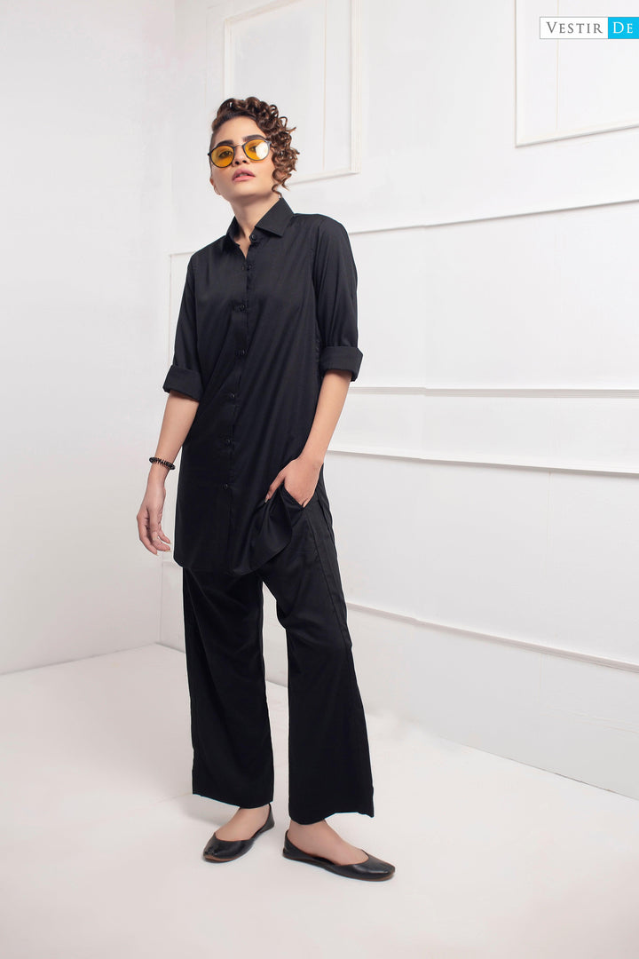 Black Shirt With Trouser - Vestir De