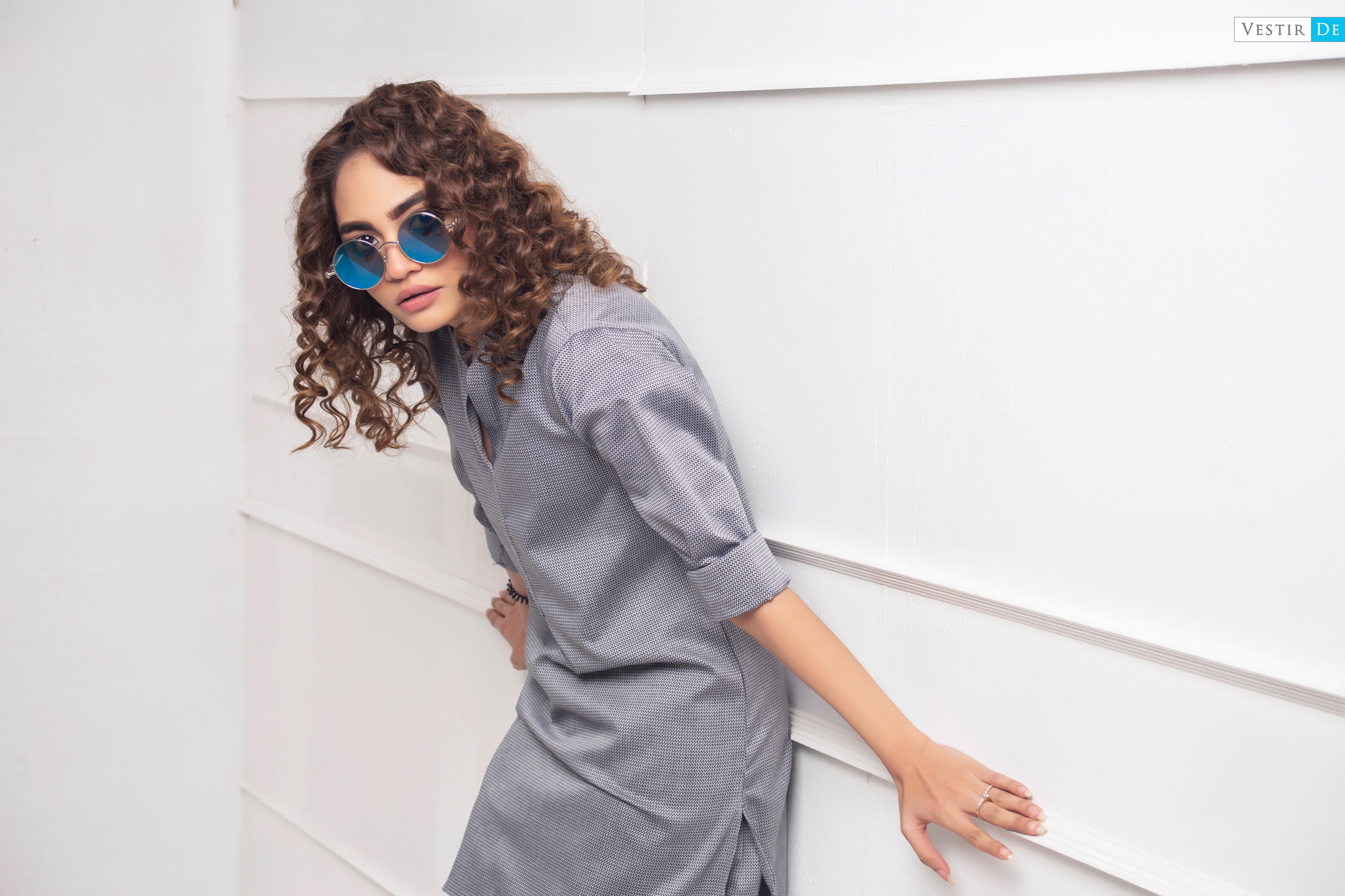Grey Textured Shirt With Trouser - Vestir De