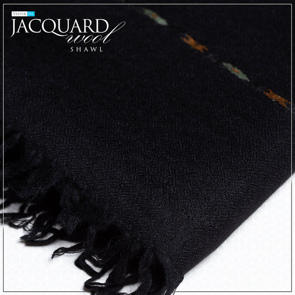 Jacquard Wool Shawl