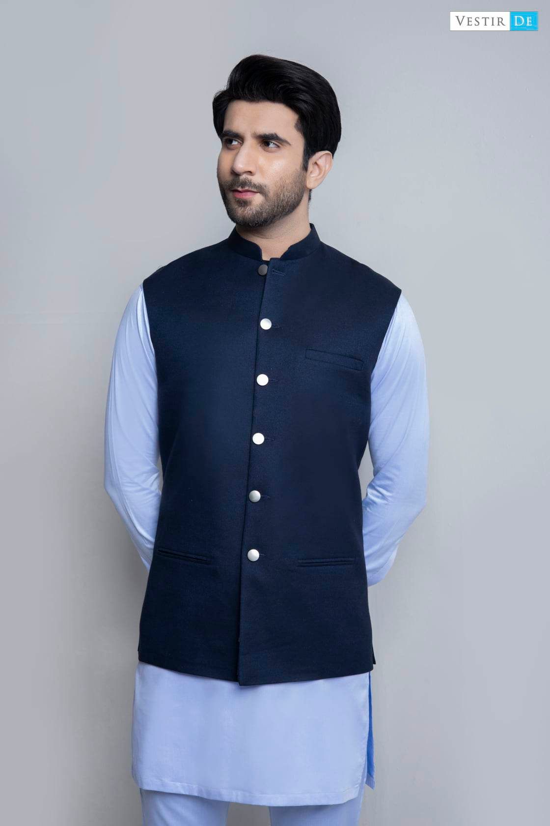 Shalwar kurta with on sale waistcoat