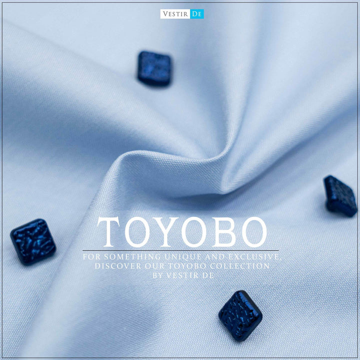 sky color Toyobo Boski Unstitched Fabric Online